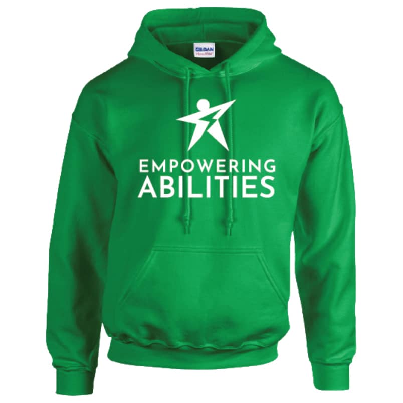 empowering abilities green hoodie
