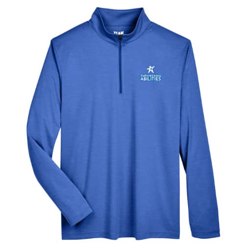 empowering abilities blue quarter zip