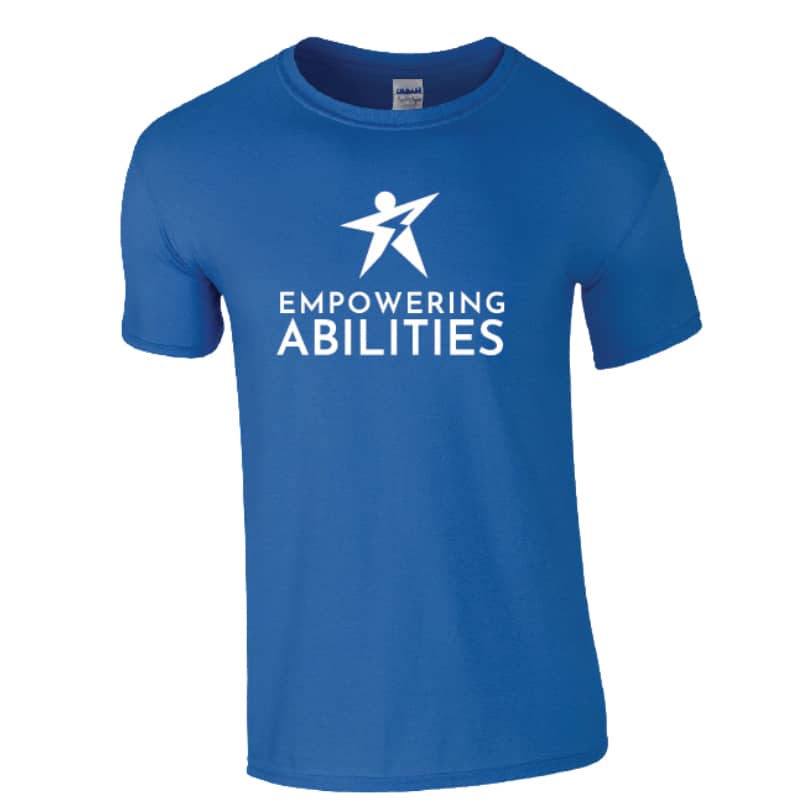 empowering abilities blue shirt