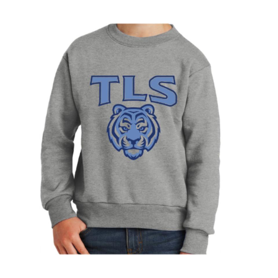 grey tls crew neck