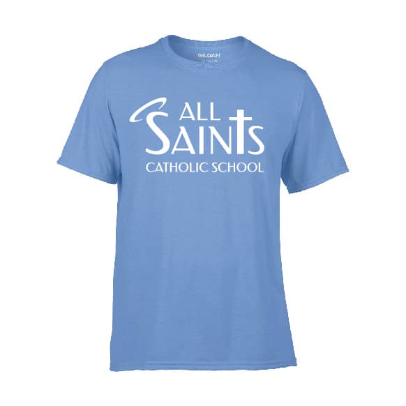 all saints columbia blue shirt